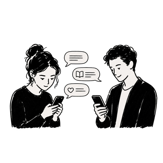 피드에서 책과 생각을 나누는 필립앤소피 멤버들